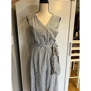 Striped Sleeveless Jumpsuit